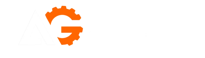 AG Representações e Serviços Transparente laranja e branca horizontal logo ag representações
